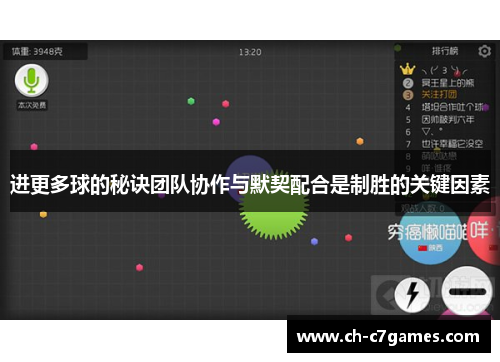 进更多球的秘诀团队协作与默契配合是制胜的关键因素